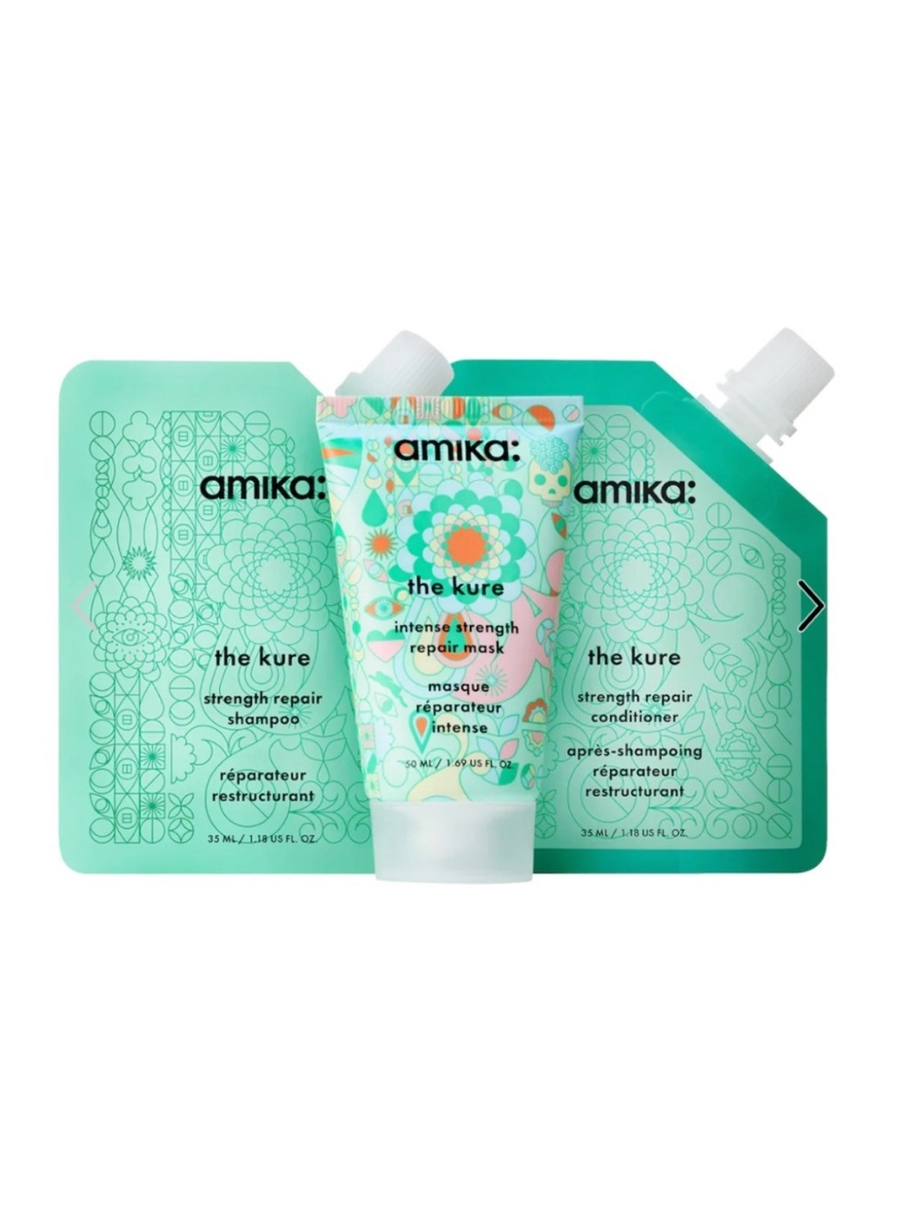 amika the kure strength repair set travel repair set